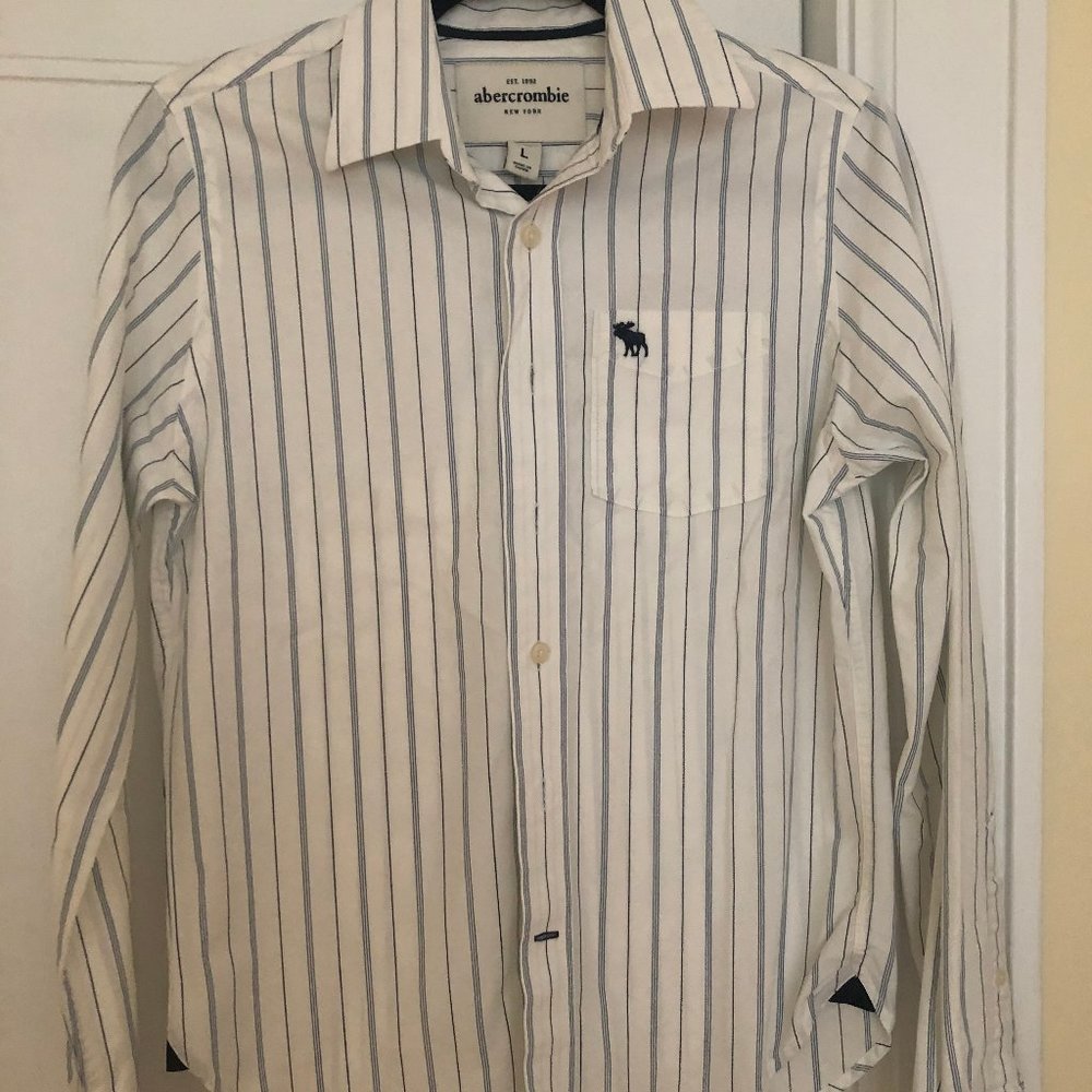 ABERCROMBIE Boys Striped Button Down
